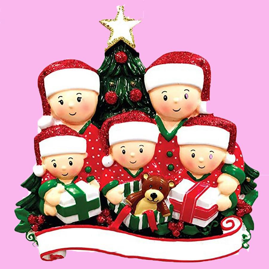DIY Family Statue Christmas Decorations For Home Xmas New Year 2022 Christmas Decoration On Tree Ornament