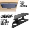Under Desk Laptop Bracket with Wall Mount Option for Laptops Tablets Keyboards and Routers 10.3x3cm Sturdy Carbon Steel