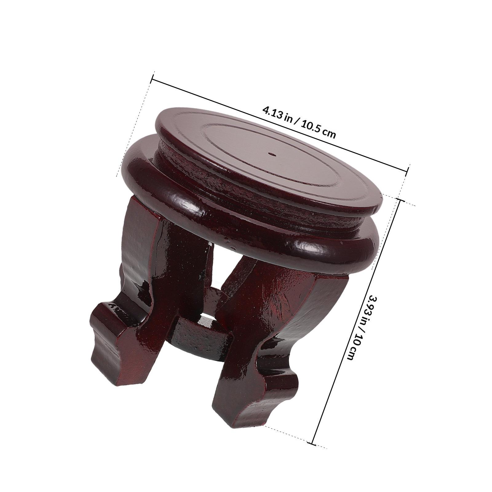 

Wooden Plant Small Flower Pot Holder Display Stool For Indoor Plants Home Decor Planter Pedestal Floor Vase Holder Potted Plant 10.5X10.5X10CM