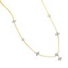 Sparkling Necklace Fashion Four Leaf Clover Pendant Necklace Neck Jewelry Perfect for Youthful Couple or Close Friend