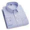 2027 New Men's Plaid Shirts Long Sleeve Cotton Checked Shirt Formal Fashion Thin Soft Classic Basic Casual Male Clothing 6XL 5XL