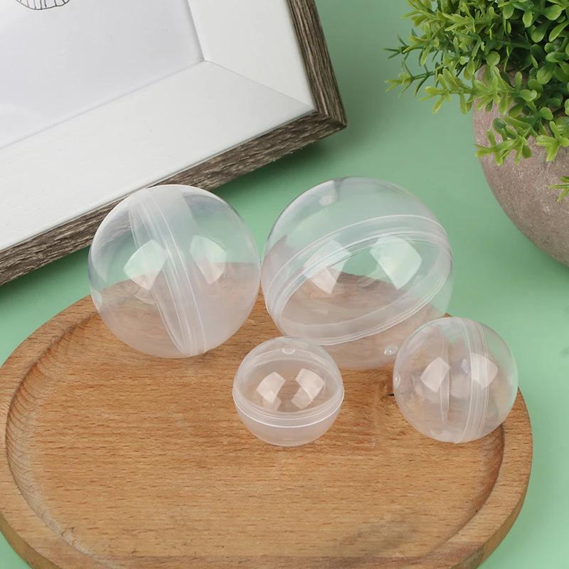 50 Stück Transparente Dosenöffner-Transparenz-Kunststoffkapsel Spielzeug Überraschungsball Kleiner Behälter Dinge herstellen Modell