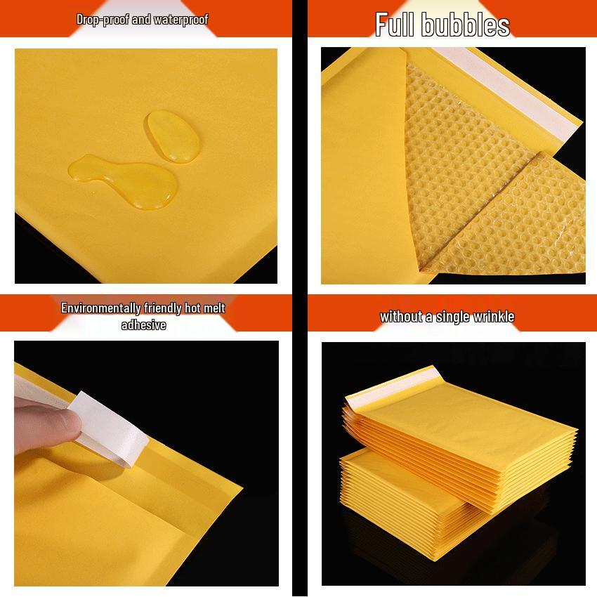 Kraft Bubble Mailer: Self-Adhesive, Thickened Bubble Envelope for Secure Packaging