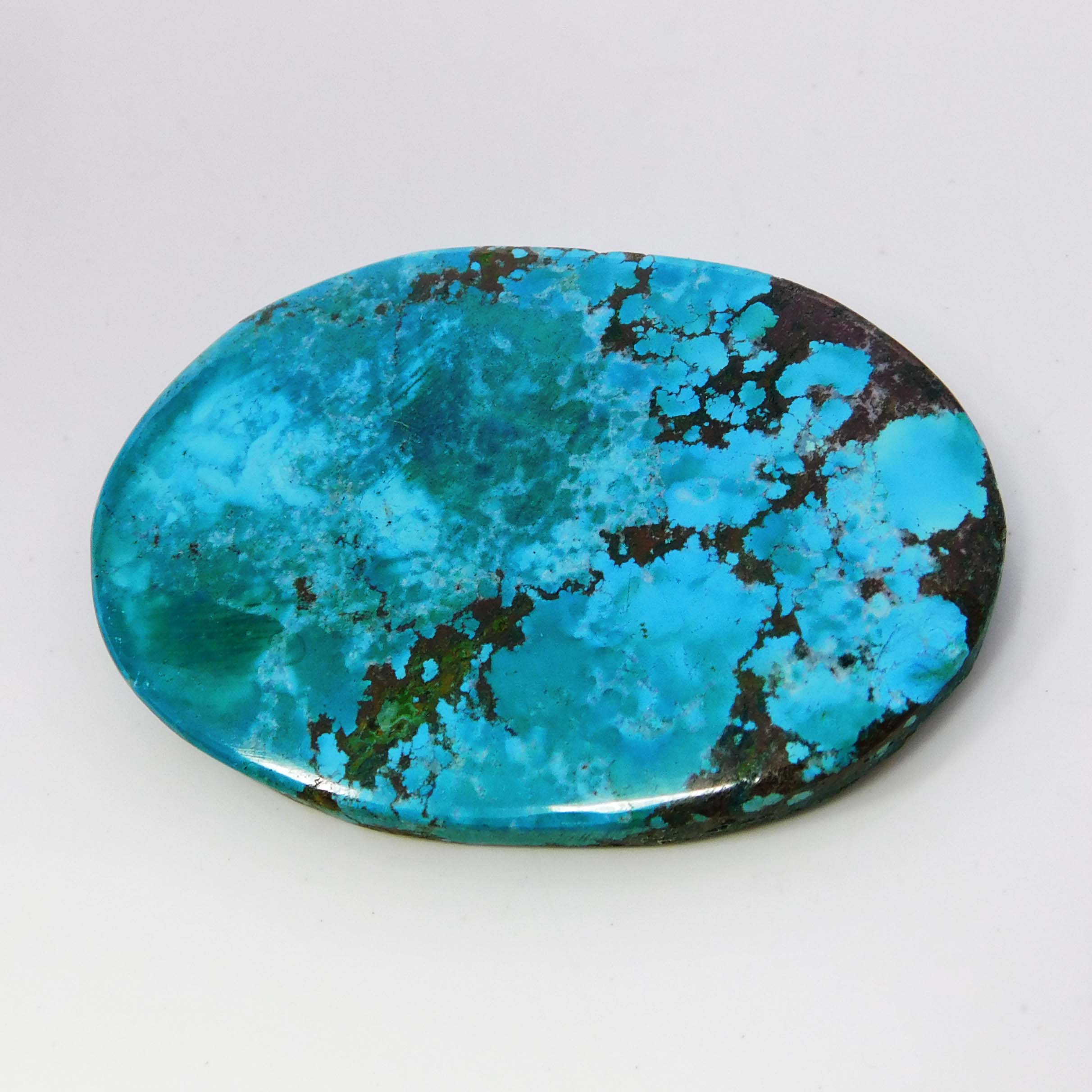 

66.10 Ct NATURAL Blue Turquoise Oval Cut CERTIFIED Loose Gemstone Cabochon 45.1 mm Approx. синій
