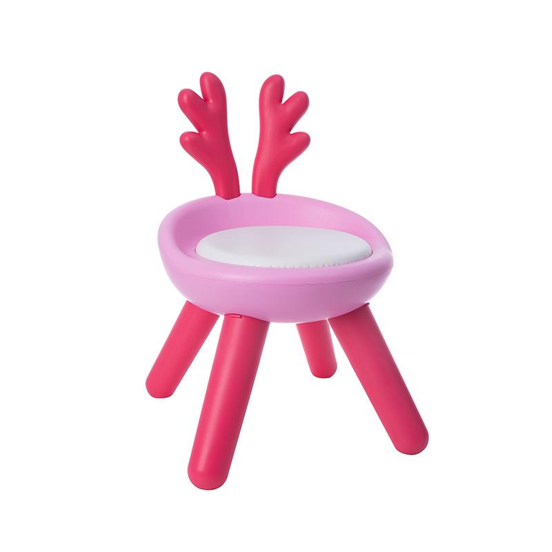 Children's Cute Squeaky Stool with Backrest - Ideal for Dining, Play, and Kindergarten