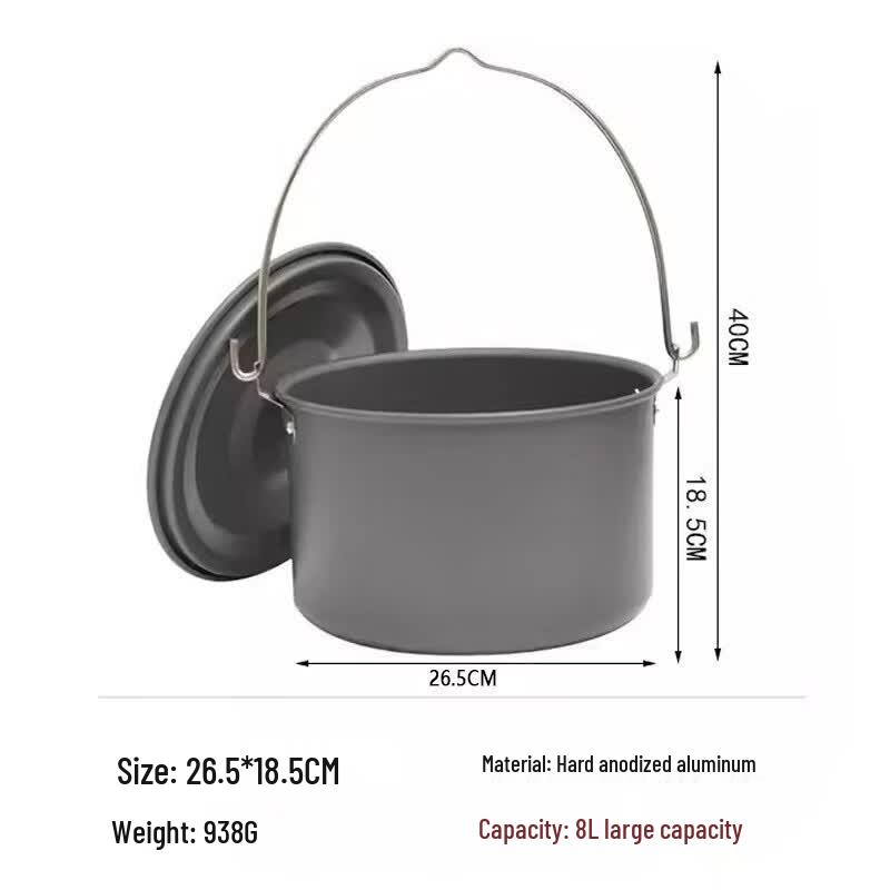 

Gongziyu Outdoor Aluminum Alloy Picnic Hanging Pot