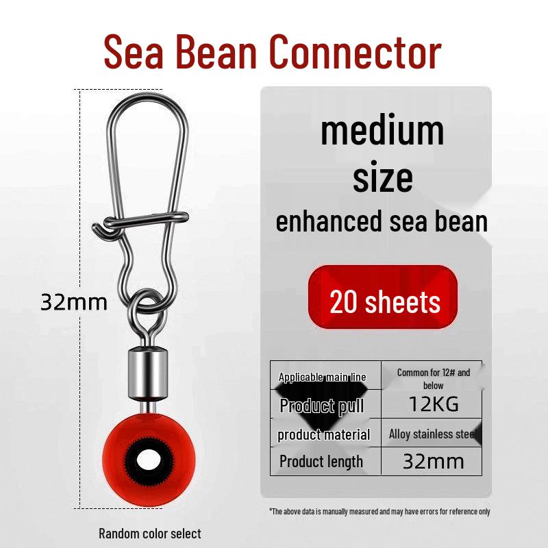 Conector Boabă de Mare în Formă de Opt pentru Pescuit la Stâncă: Ax pivotant și accesoriu plutitor glisant