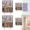 Animal Shower Curtain Peva Waterproof Bathroom Divider For Home Use