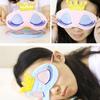 Cute Eyes Cover Crown Style Travel Sleeping Blindfold Shade Eye Mask (Color:Light blue,Pink)