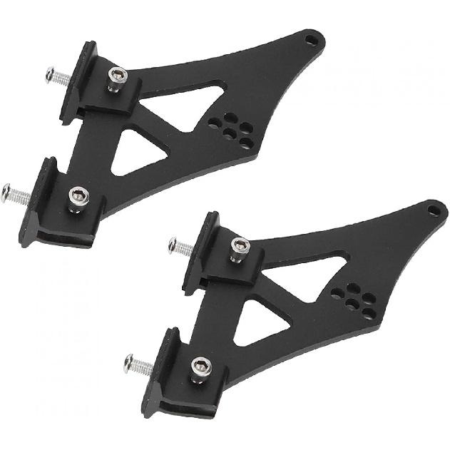 KIMISS Spoiler Mounting Brackets, 5" Universal Car CNC Aluminum Alloy Rear Wing Trunk Racing Tail Spoiler Legs Mount Brackets