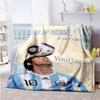 Messi 215 Personalized Name Blanket Cozy Customizable Blanket Durable Comfort for Picnics Bed Bedding Nap Four Seasons Universal
