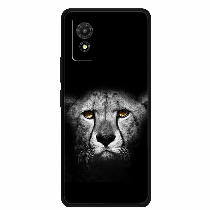 Hülle für TCL 501 Case T433D T433E Tiere Weiches Silikon Handyhülle für TCL 501 2024 Rückseite Schutzhülle Stoßfänger 6,78 Zoll Hülle