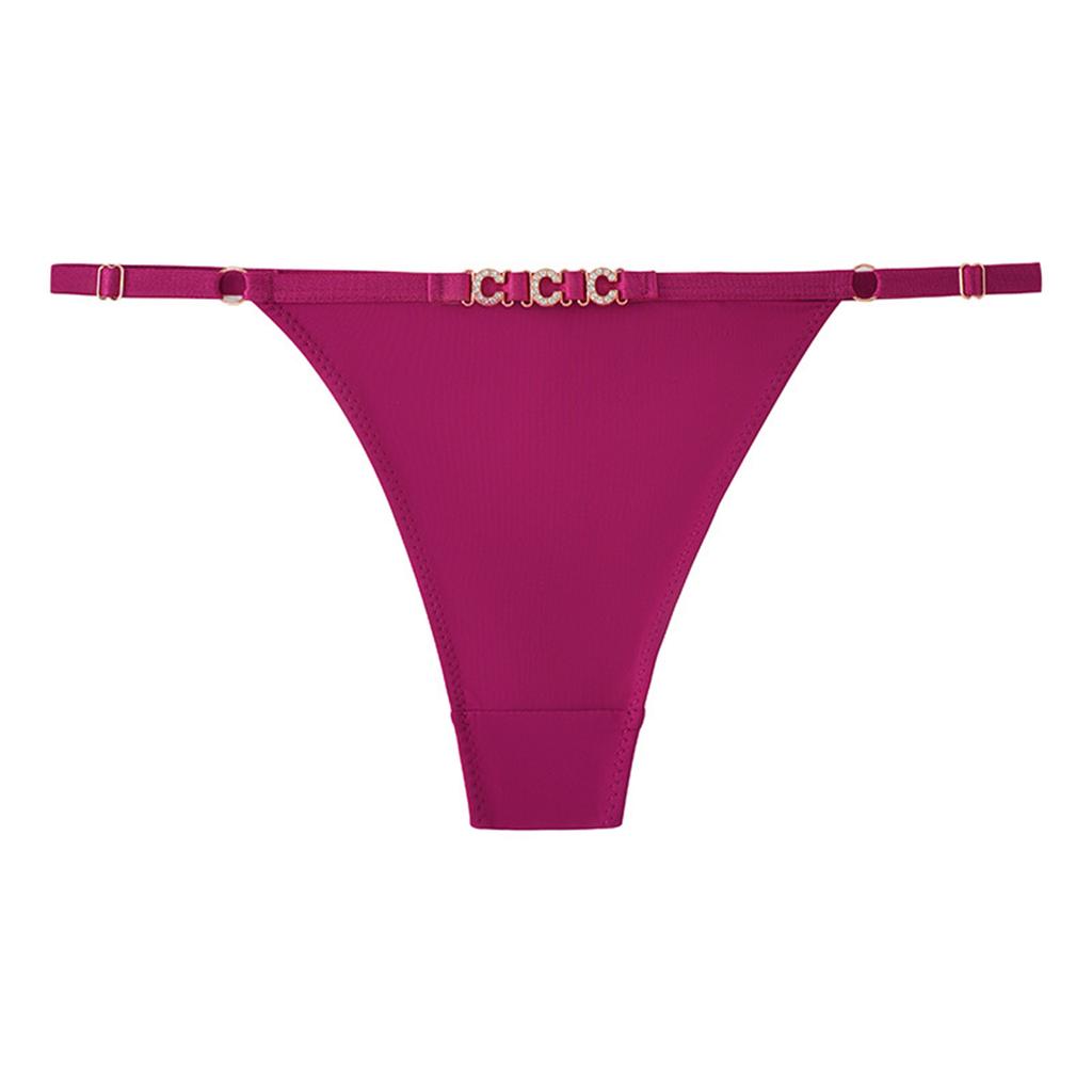Ladies' Low Waisted Underwear With Sexy Thin Straps And Letter Sexy Underwear