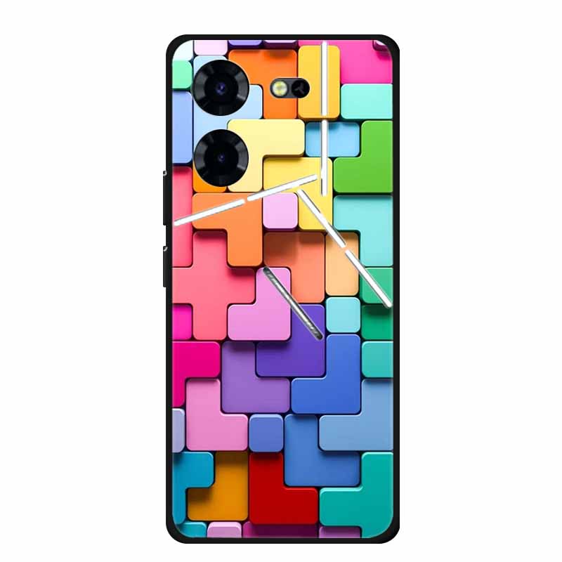 Luxury Case For Tecno Pova 5 Pro 5G TPU Soft Silicone Back Cover for Tecno Pova5 Pro 2023 LH8n Phone Cases Cute 6.78" New etui