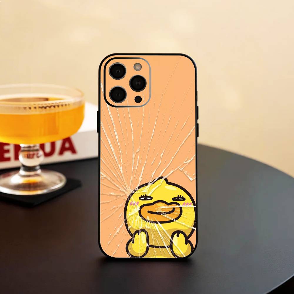 Adorable Yellow D-Duck   Phone Case Silicone Soft For IPhone 17 16 15 14 13 12 11 X XR Plus Pro Max Plus