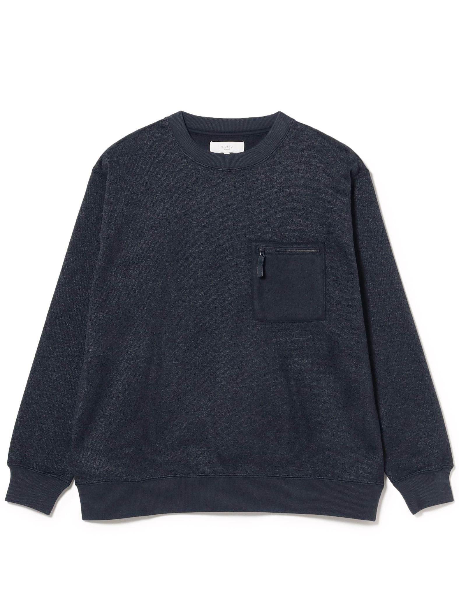 

B:MING LIFE STORE by BEAMS Light Fleece Crew Neck Sweatshirt, Men s, Navy, Size L