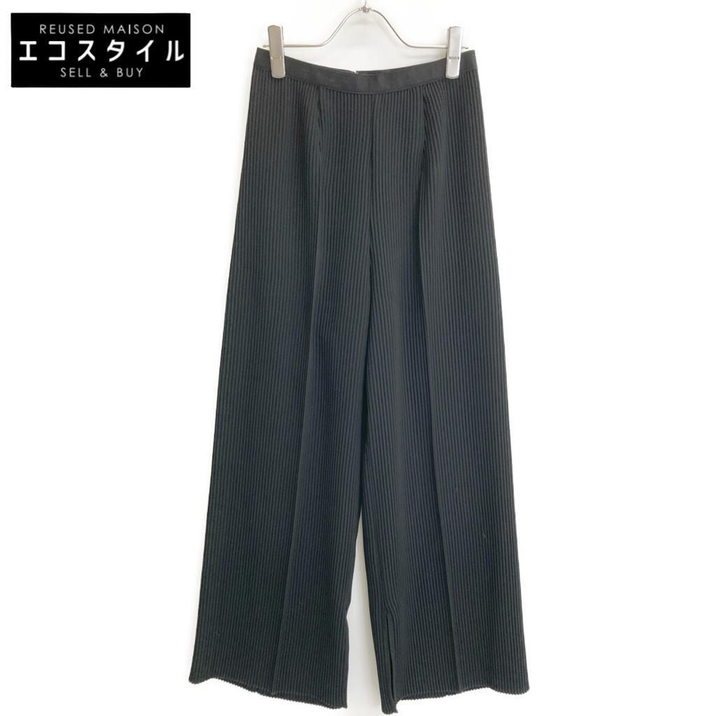 ENFOLD 300FS231-0270 Black Pleated Trousers Bottoms 38 blackUsed