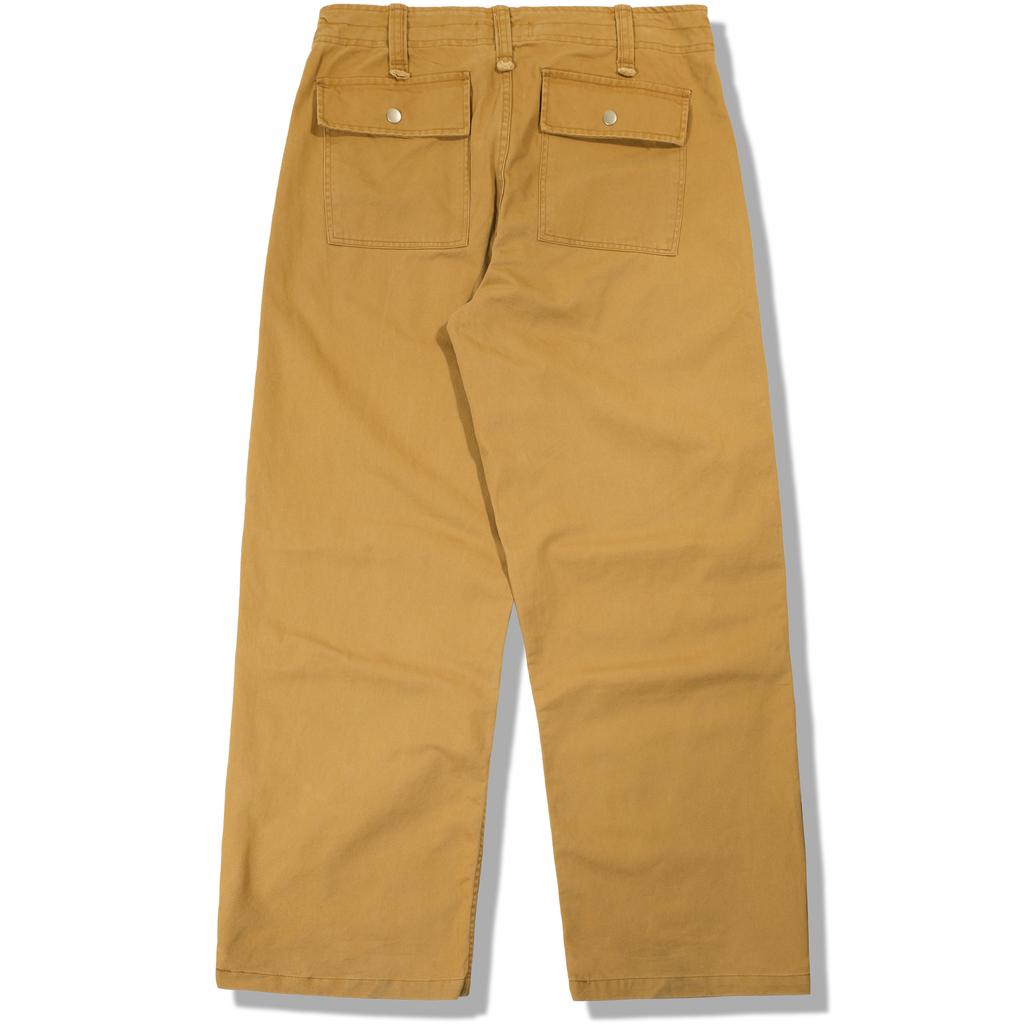 GUBIN Vintage Pintuck Cotton Pants - Sand