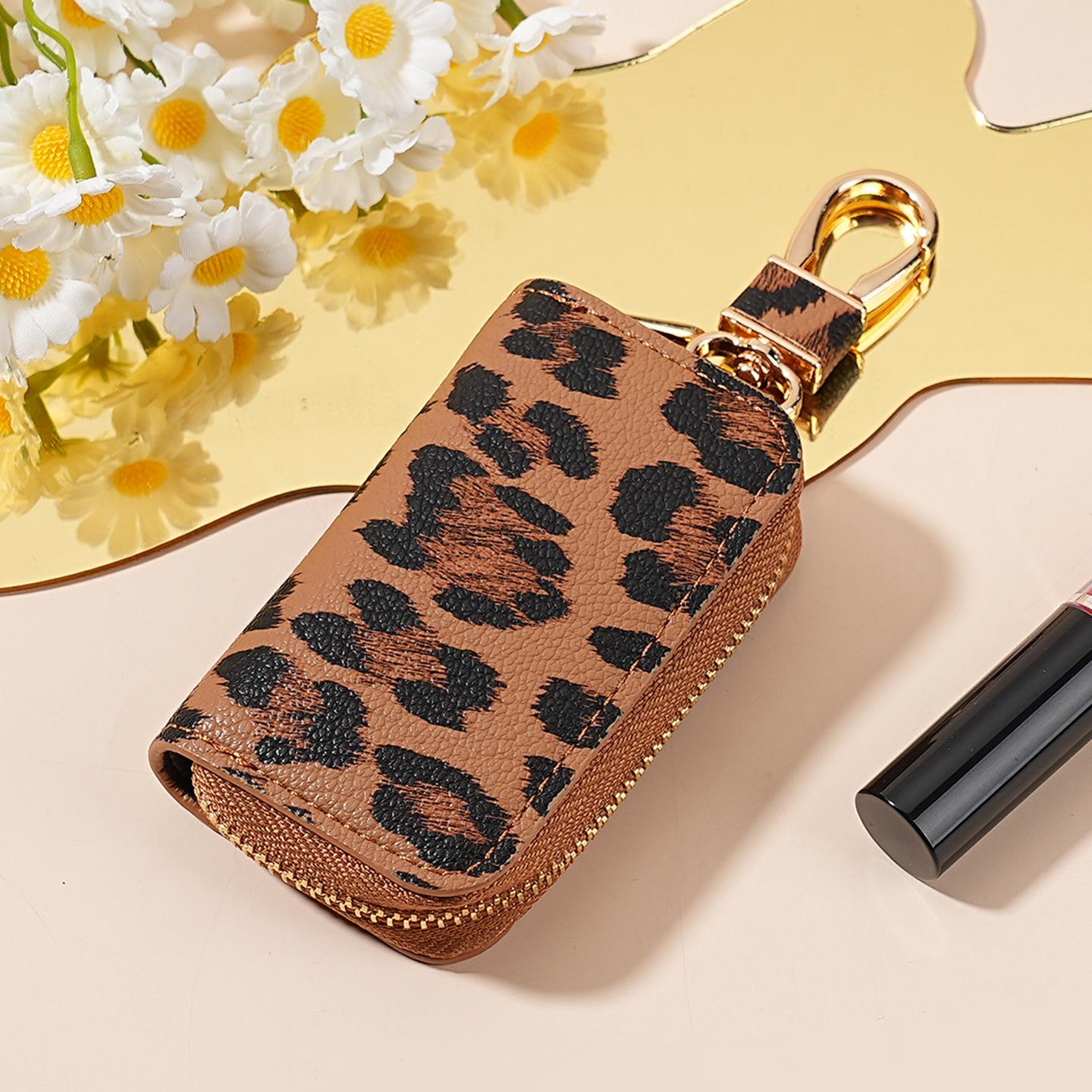 

Брелок з ПУ шкіри Унісекс Сумка для ключів Багатофункціональний Органайзер Гаманець Тримач Ключниця Авто Маленький Чохол для ключів Кишеня для ключів 5.4*2.2*8.7cm