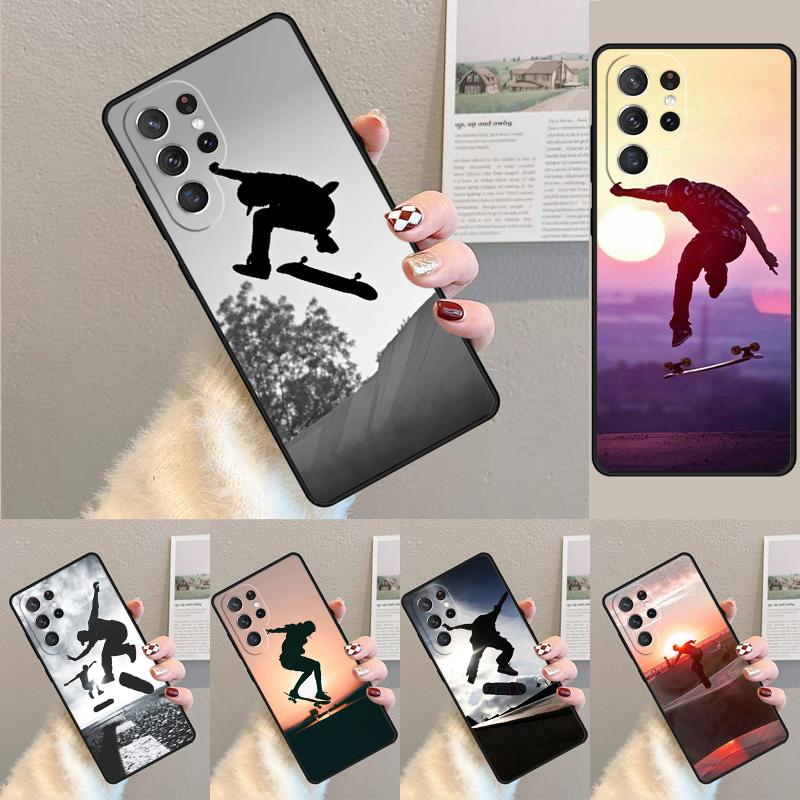 Skate Extreme Sport TPU Phone Case For Samsung Galaxy note 10 pro S26 S25 S24 S23 S22 Ultra Plus S21 FE S20 Shockproof Cover