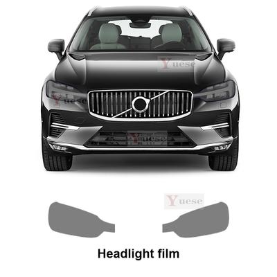 Pour Volvo XC60 R Design description -2024 Film de Protection de Voiture Film pour Phares Miroir TPU Transparent Autocollant Anti-Rayures