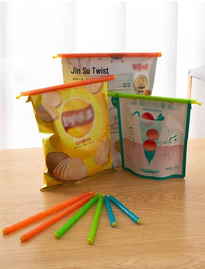Kitchen Food Storage Bag Sealing Clips for Snacks and Tea