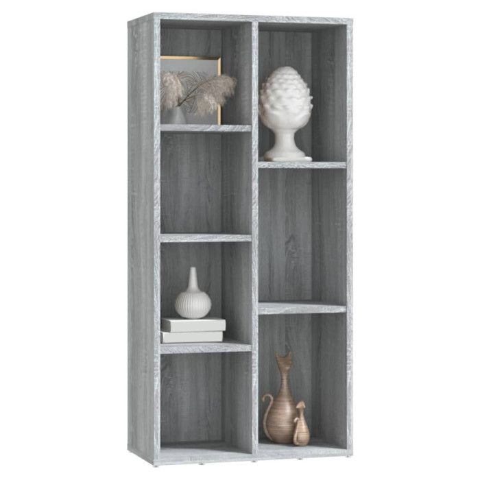 VidaXL Armoire à livres Sonoma gris 50x25x106 cm 815445