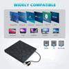 7-in-1 External DVD RW CD Player Optical Drives USB 3.0 Type-C DVD Burner Recorder Reader Disk Drive for Notebook Laptop Desktop