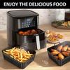2 Pcs Air Fryer Silicone Tray Double Stack Air Fryer Liner Reusable Baking Basket with Handle Silicone Baking Trays for Kitchen