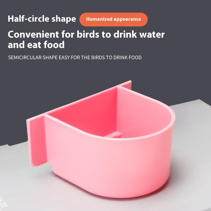 Large Capacity Bird Feeder Box Anti-Splash Bird Food Dispenser Durable Parrot Feeding Box For Small Medium Birds