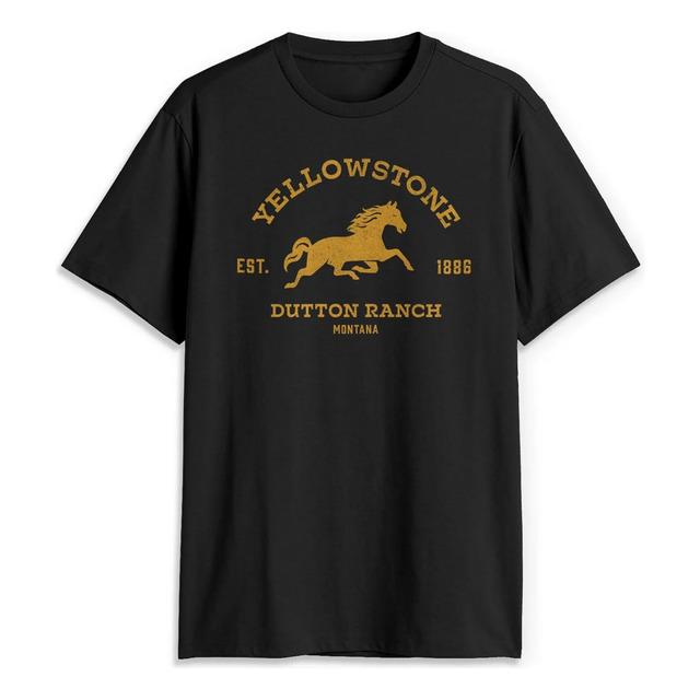 Футболка Yellowstone ранчо Даттонов Монтана Лошадь Основано 1886 XL