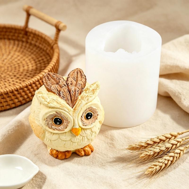 Repeat-Use Owls Molds for DIY Baking and Craft Casting, Detailed 3D Shape for Cake Decorating and Chocolate Making