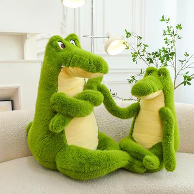 Cute Confident Crocodile Plush Toy Boy Birthday Gift Sleeping Pillow Activity Souvenir Ring