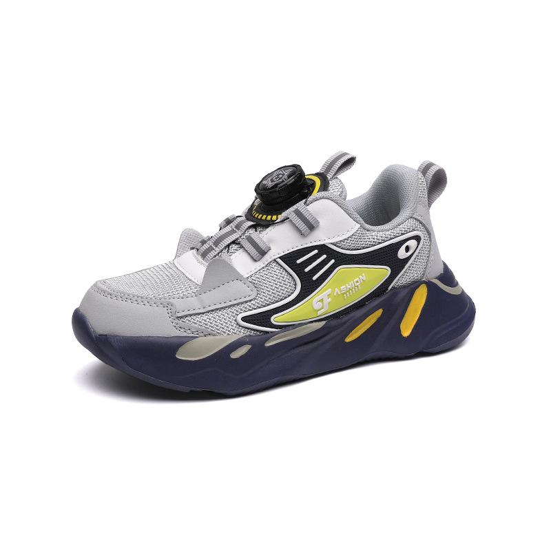 

1876 classmates children s sports shoes rotating buckle running shoes spring low-top mesh cloth surface boys light and breathable leisure 40