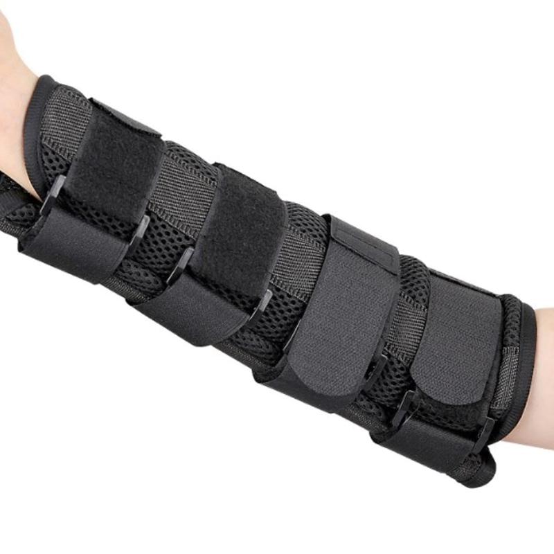 Upper Limb Arm Fixed Splint Brace Sweat Absorption Elbow Steel Plate Steady Support Training Equipment Protector