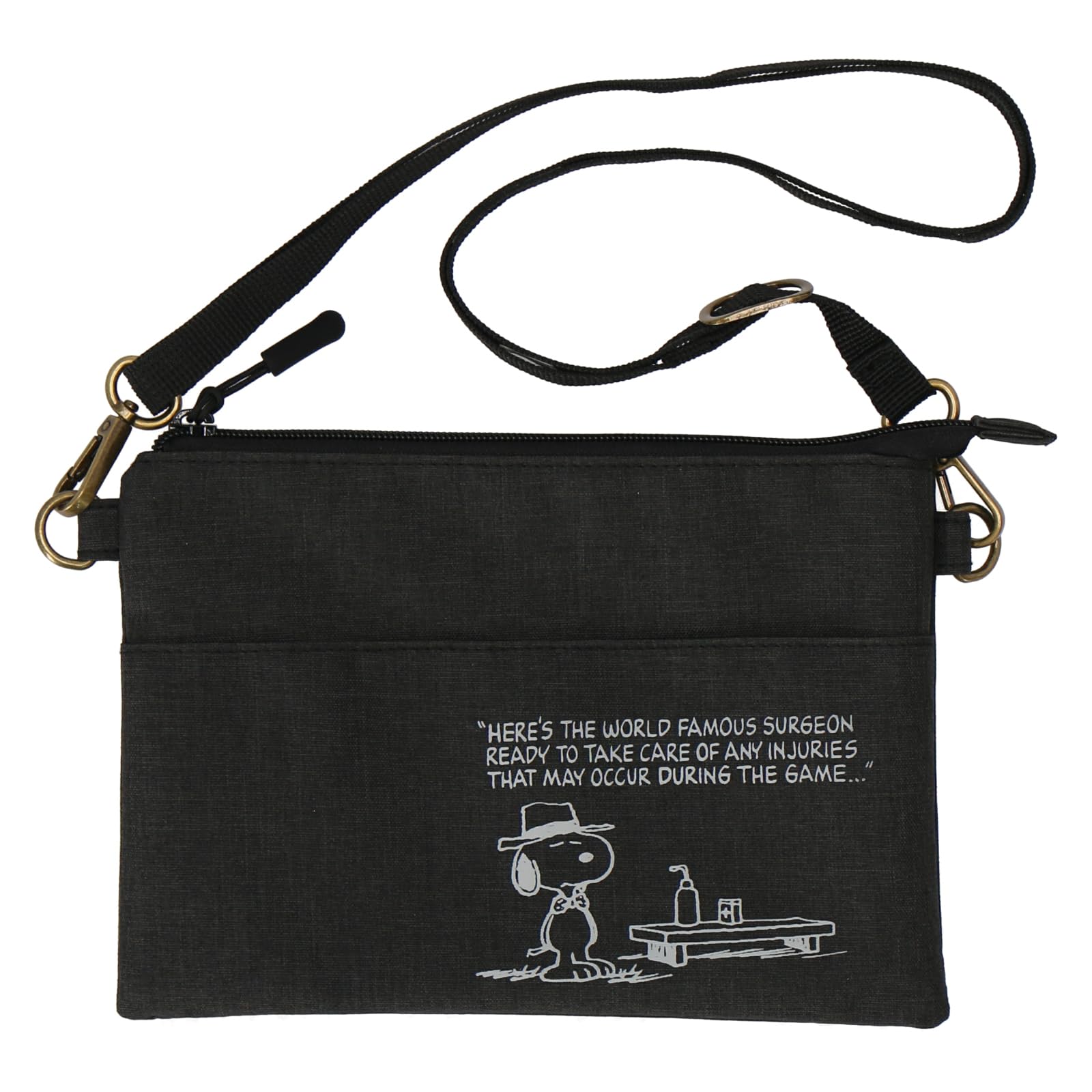 

SNOOPY Horizontal Shoulder Pouch 27701530 Shoulder Pouch for Women 27701530A Black 23cm wide x 16cm long [Peanuts] [A] Approx.
