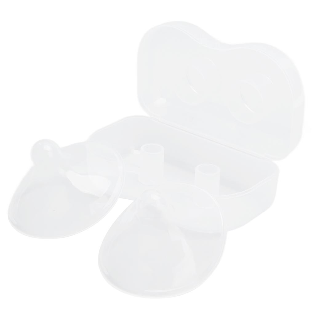 2 sett gjennomsiktig brystvorteskjold flytende silikon ammebeskyttelse for Puerpera