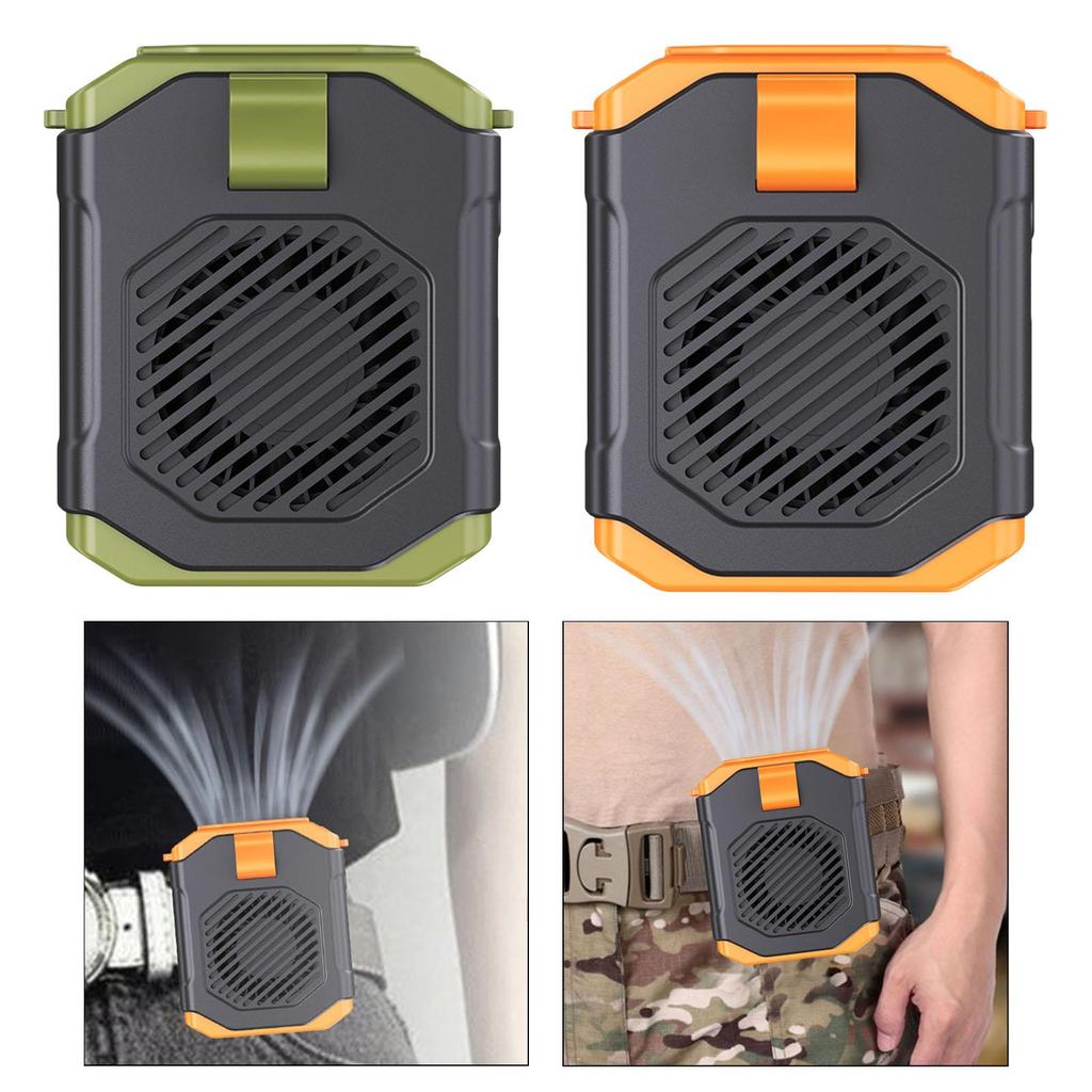 Portable Waist Fan Cooling Fan Lightweight Quiet Sturdy Wearable for Farm Work Cycling Outside Hiking