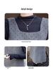 Gray Polka Dot Wool Vest Dress - Korean Style, Autumn/Winter Collection