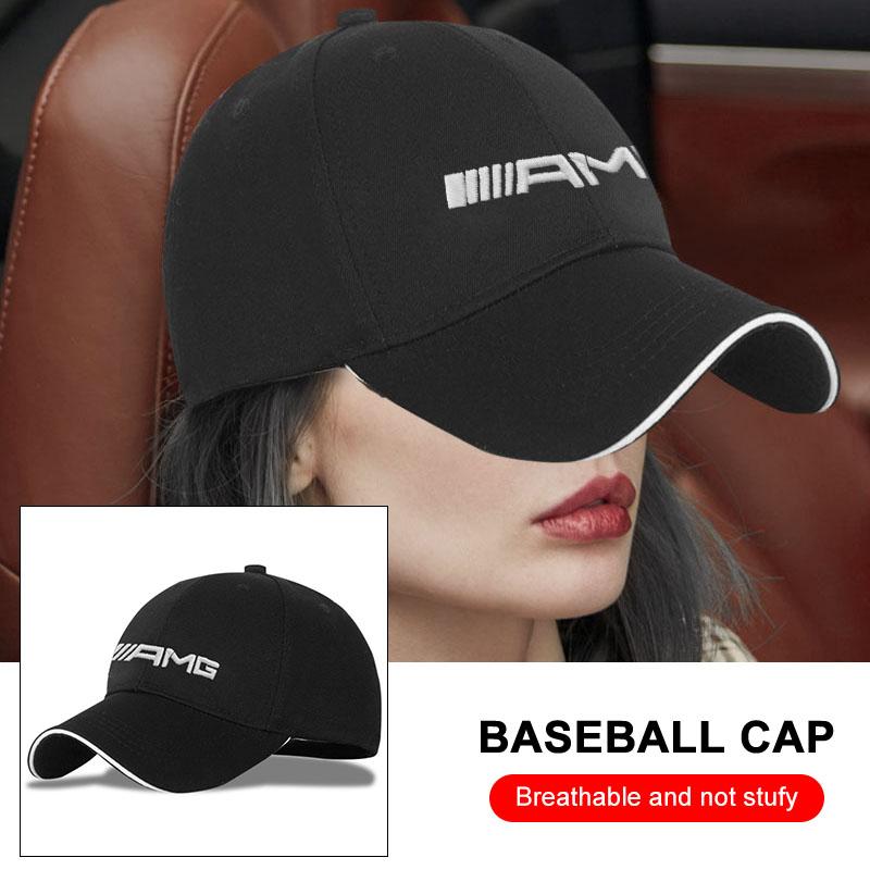 CRHF3 Car Baseball Cap Fashion Outdoor Sport Cotton Sunblock Hat Car Stickers For Mercedes Benz GLK GLA A B C E R G Class C180 S200
