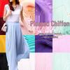 Multi-Color Wrinkled Pleated Chiffon Fabric for Spring and Summer