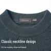 SHANSHAN Men's Merino Wool Cashmere Blend Round Neck Sweater