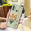 Lanyard Wristband Phone Case For Tecno Spark 7/Spark7T Anti-dust Wrist Strap Protective Ring Silicone Fashion Design