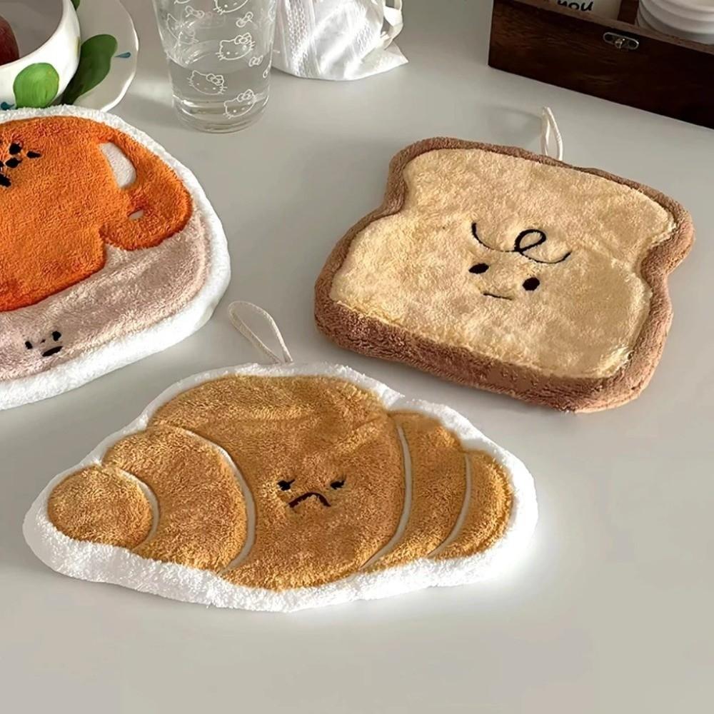 High Quality Cartoon Hand Towel Coral Velvet Absorb Water Kitchen Handkerchief Hanging Thickened Cleaning Cloth Kitchen