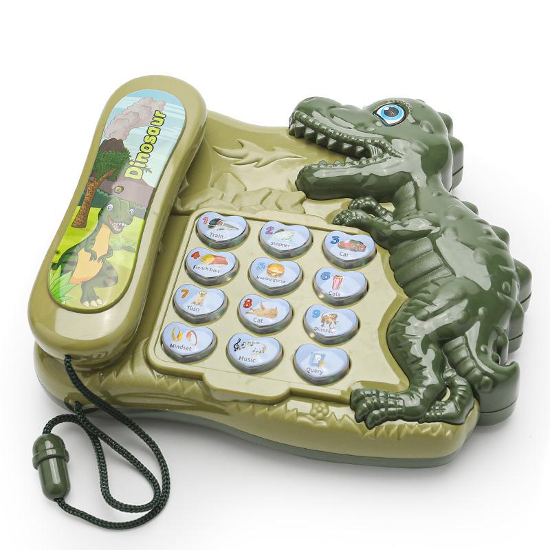 

Машина-история про динозавров Mengqu Мультяшный телефон для раннего развития Интерактивная игра для родителей и детей Детские игрушки