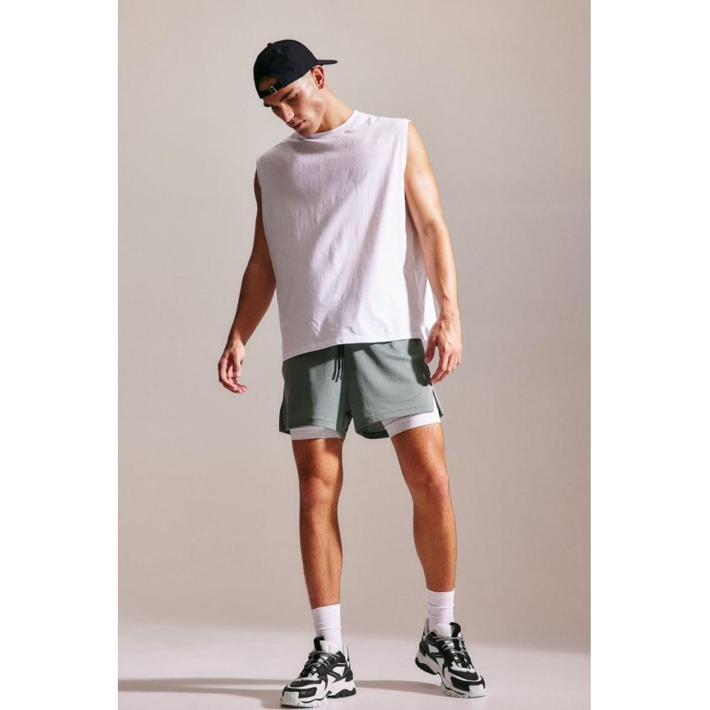 

Спортивные шорты HM DryMove 2 в 1, хаки-зеленый