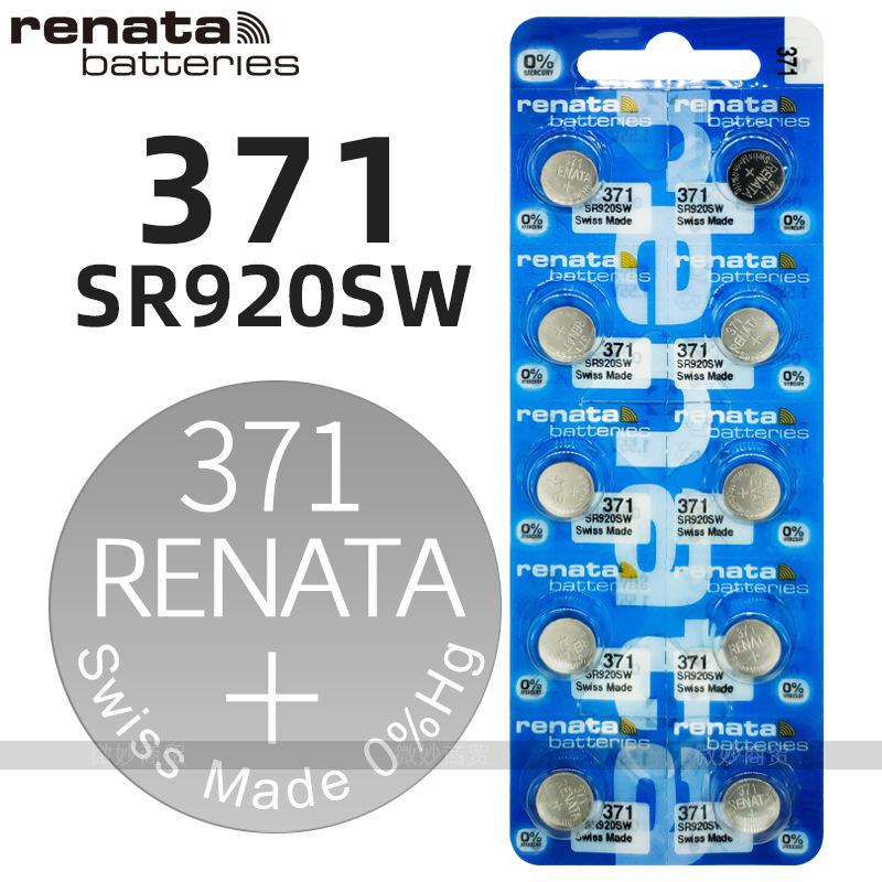 Swiss Renata Watch Button Batteries: 377, 364, 321, 371
