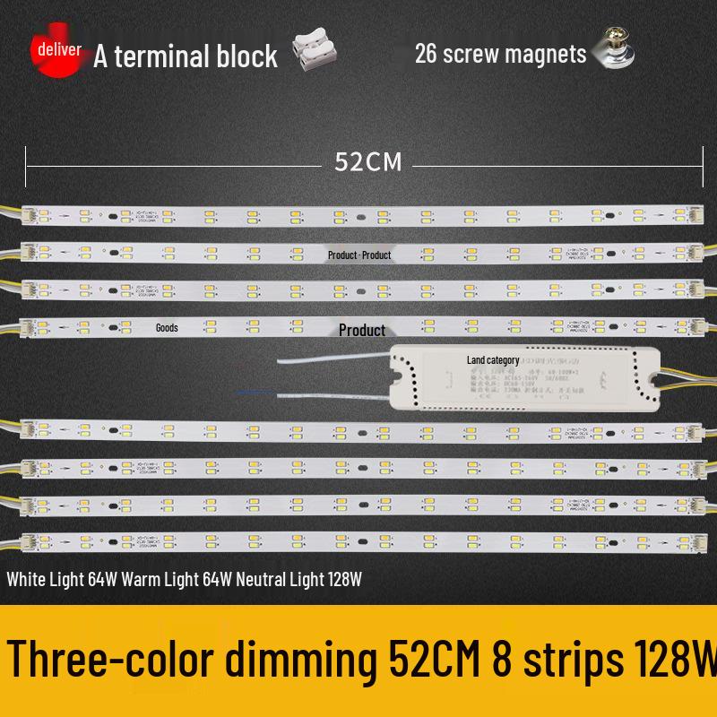 Dimmable LED Ceiling Light Panel: Dual/Triple Color Light Board & Bar