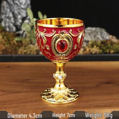 Enshousu European Retro Metal Shot Glass Set