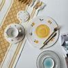 Creative printing braided rope coaster round household dishes heat insulation pot mat